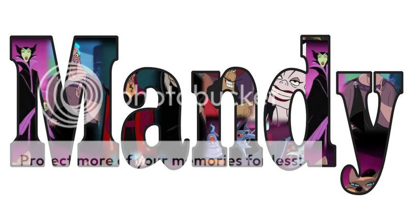 mandy in graffiti bubble letters