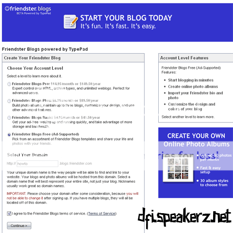 choose the username for blog choose the username for blo How to create Friendster Blog